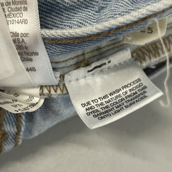 Madewell Relaxed Jean Shorts Size 25 Women's Blue Denim Button Fly Cutoff 2” Ins - Picture 7 of 13